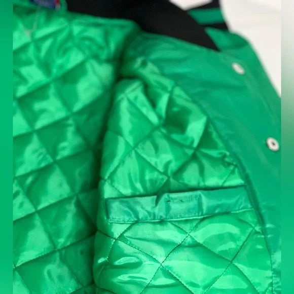 Authentic Ultra GAME NBA Boston Celtics-Embroidered Satin Varsity Jacket Size M - Picture 6 of 10